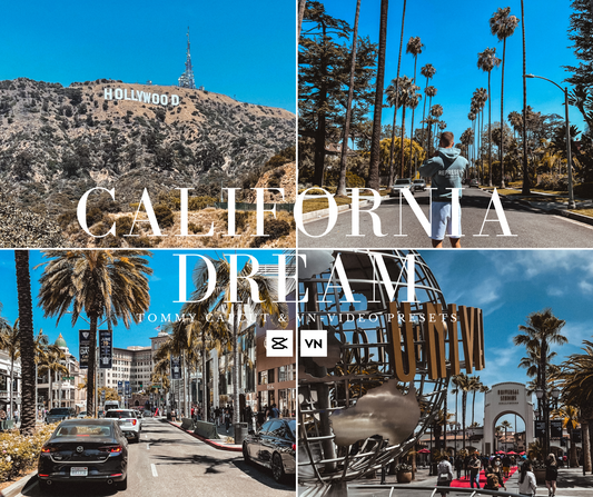 California Dream CapCut & VN-Video Editor LUTs