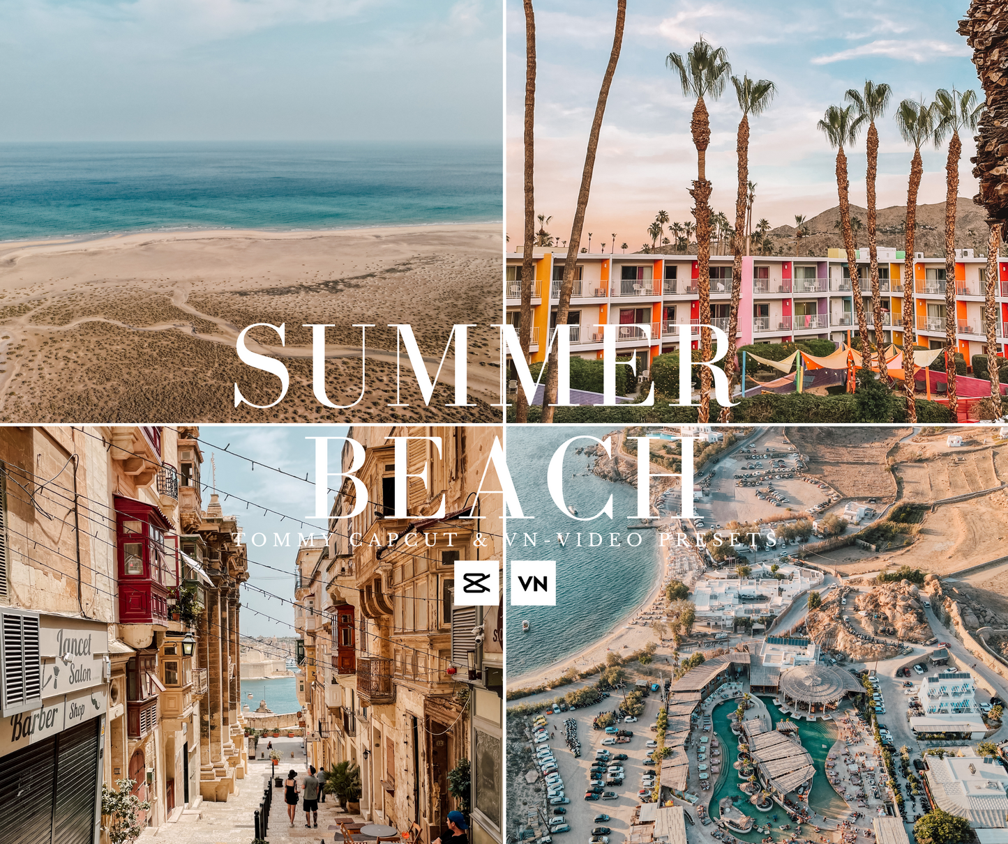 Summer Beach CapCut & VN-Video Editor LUTs