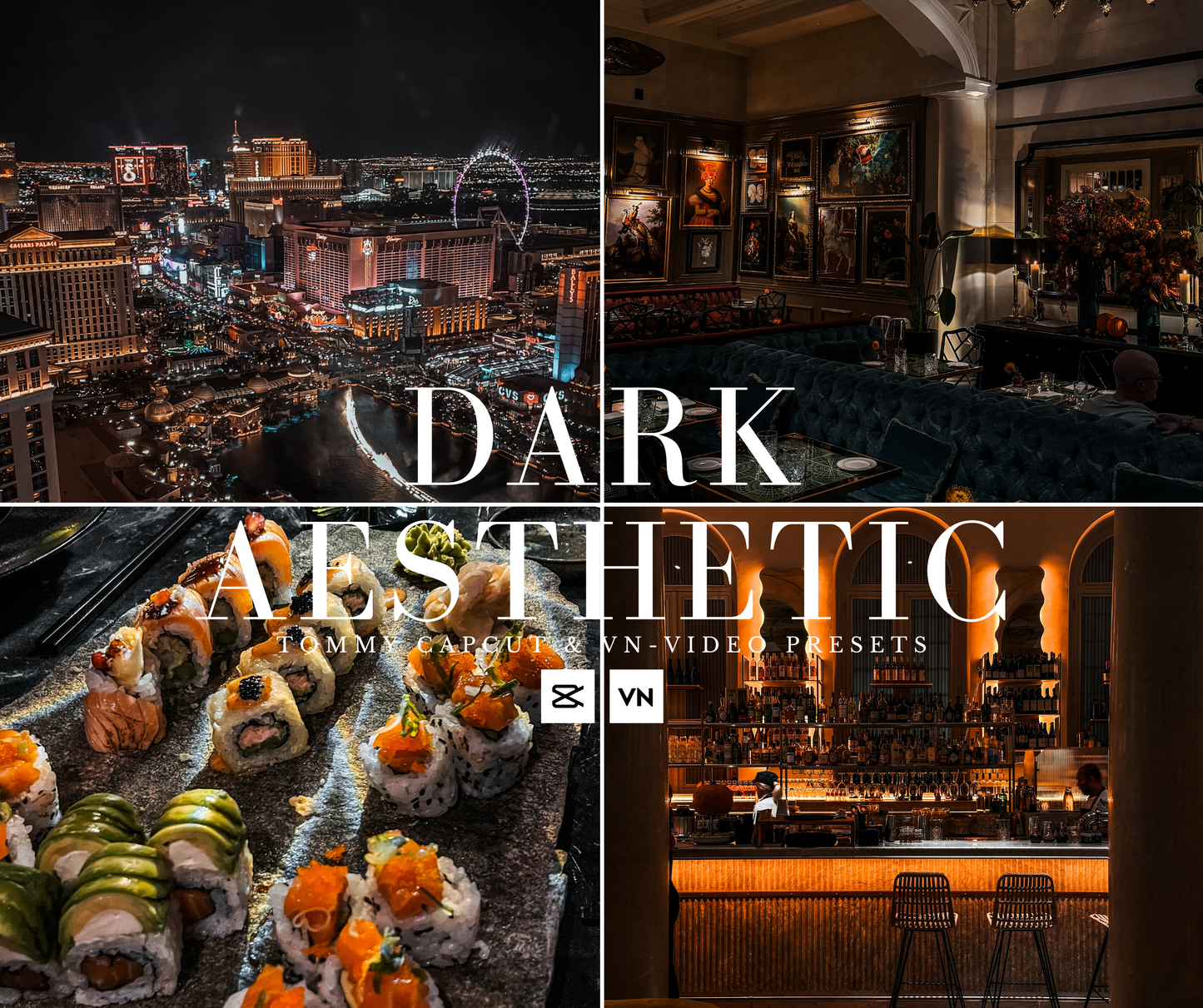 Dark Aesthetic CapCut & VN-Video Editor LUTs