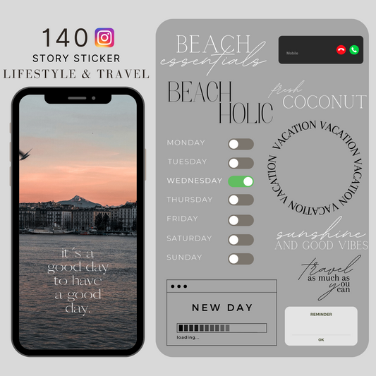 Instagram Story Sticker - Lifestyle & Travel Edition