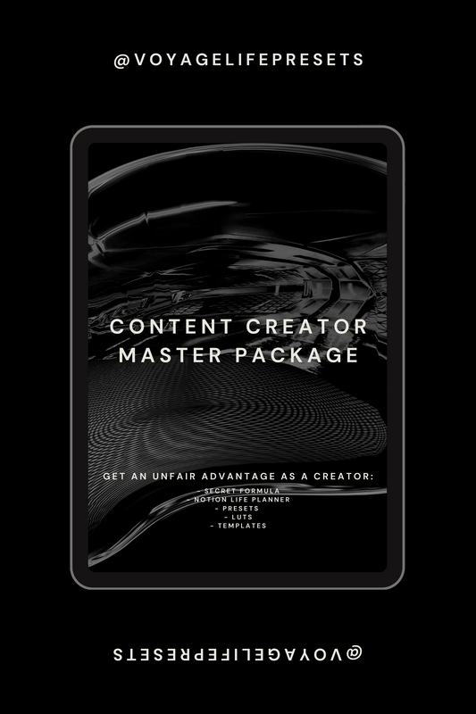 Content Creator Master Package